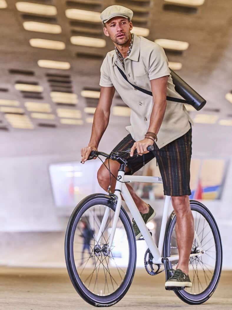 Equilibrium-Shorts navy-ocre-red