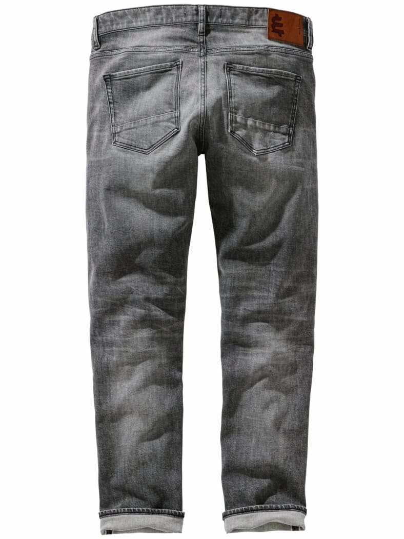 Gerockte Selvedge-Jeans black washed
