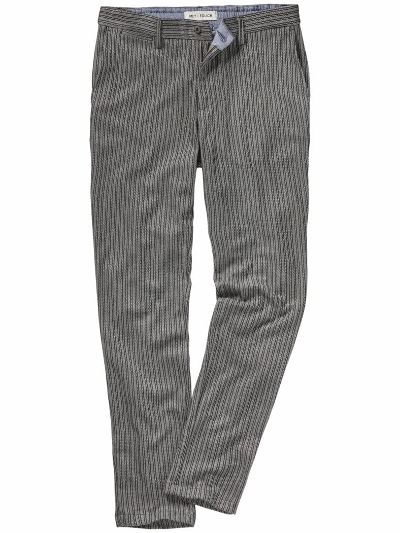 Streifen-Strick-Chino silberadler