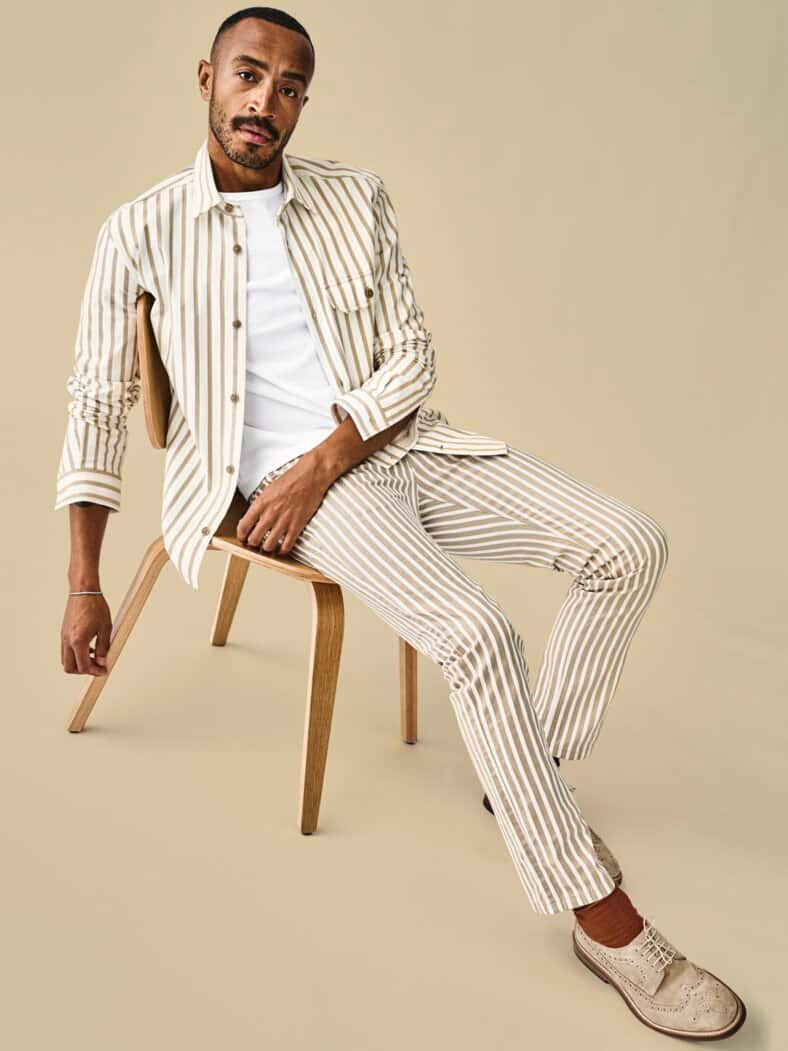 Laissez-faire-Hose eierschale/muskat