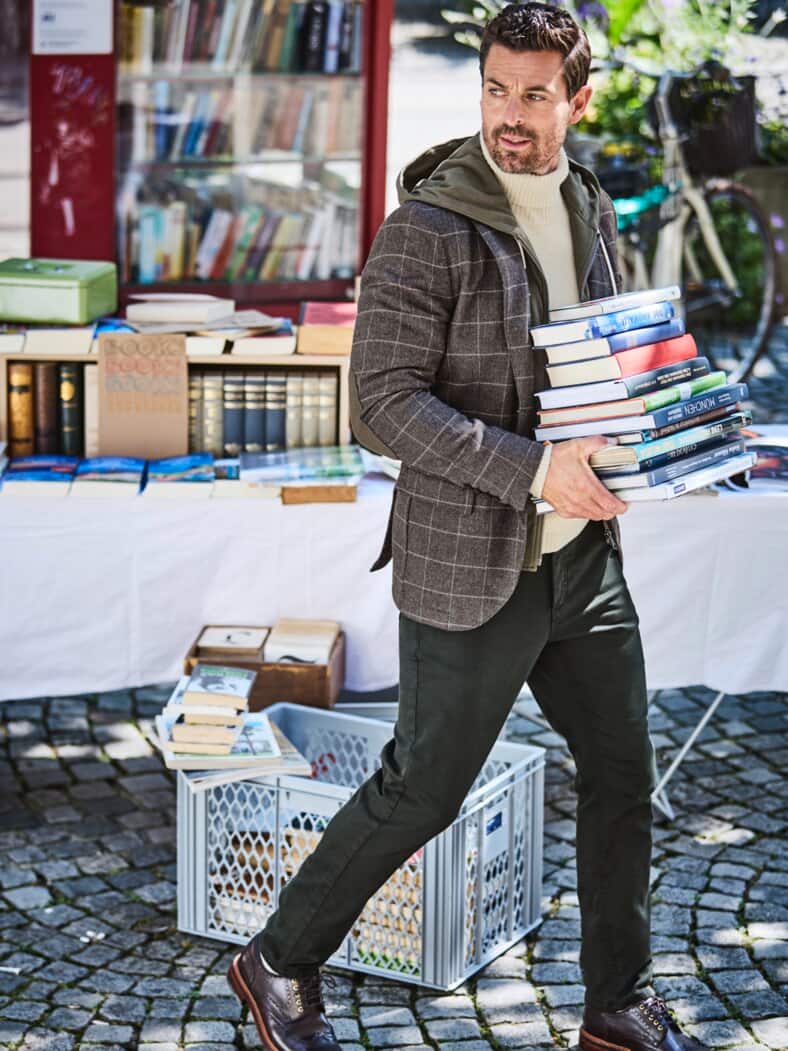 Kurznachrichten-Chino waldgrün