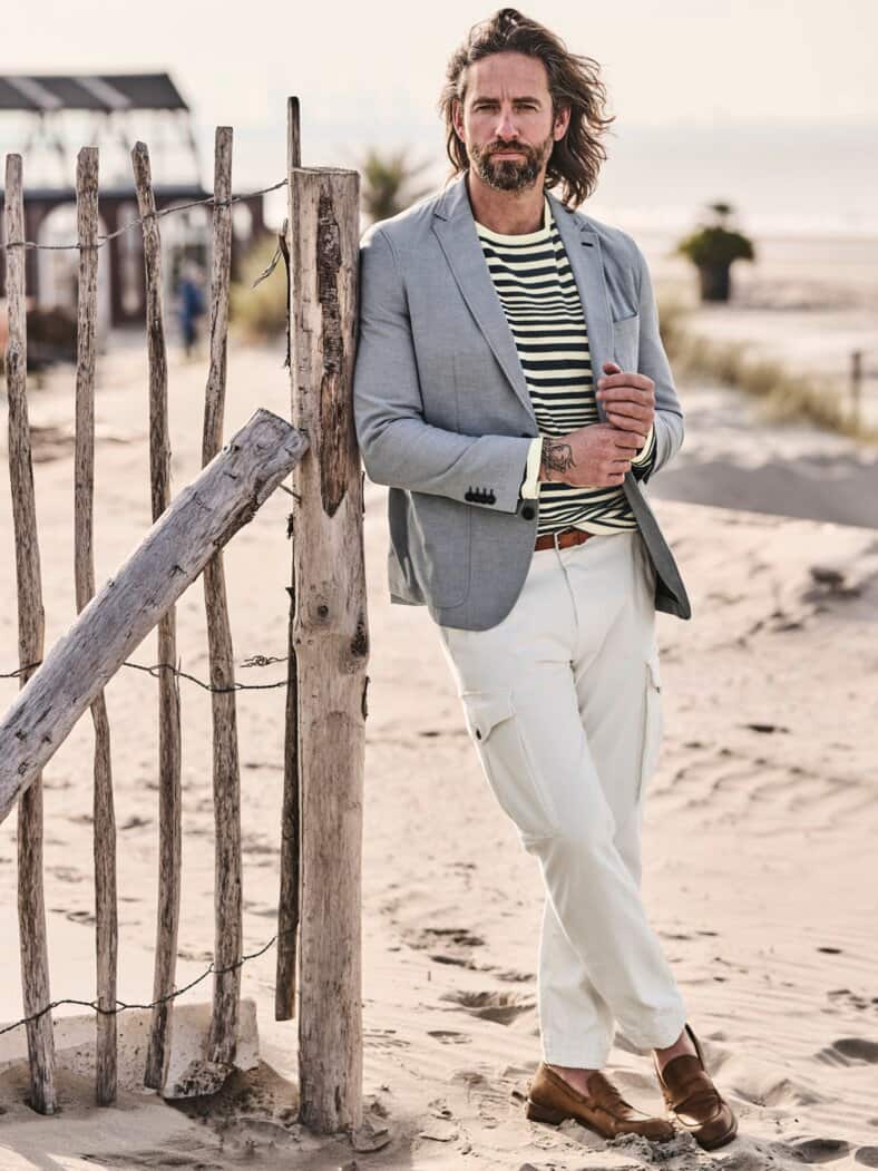 Cavalry-Twill-Blazer meerblau