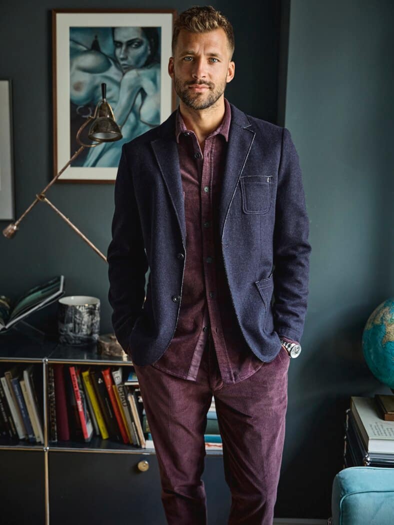 Charmante Cord-Chino amaranth