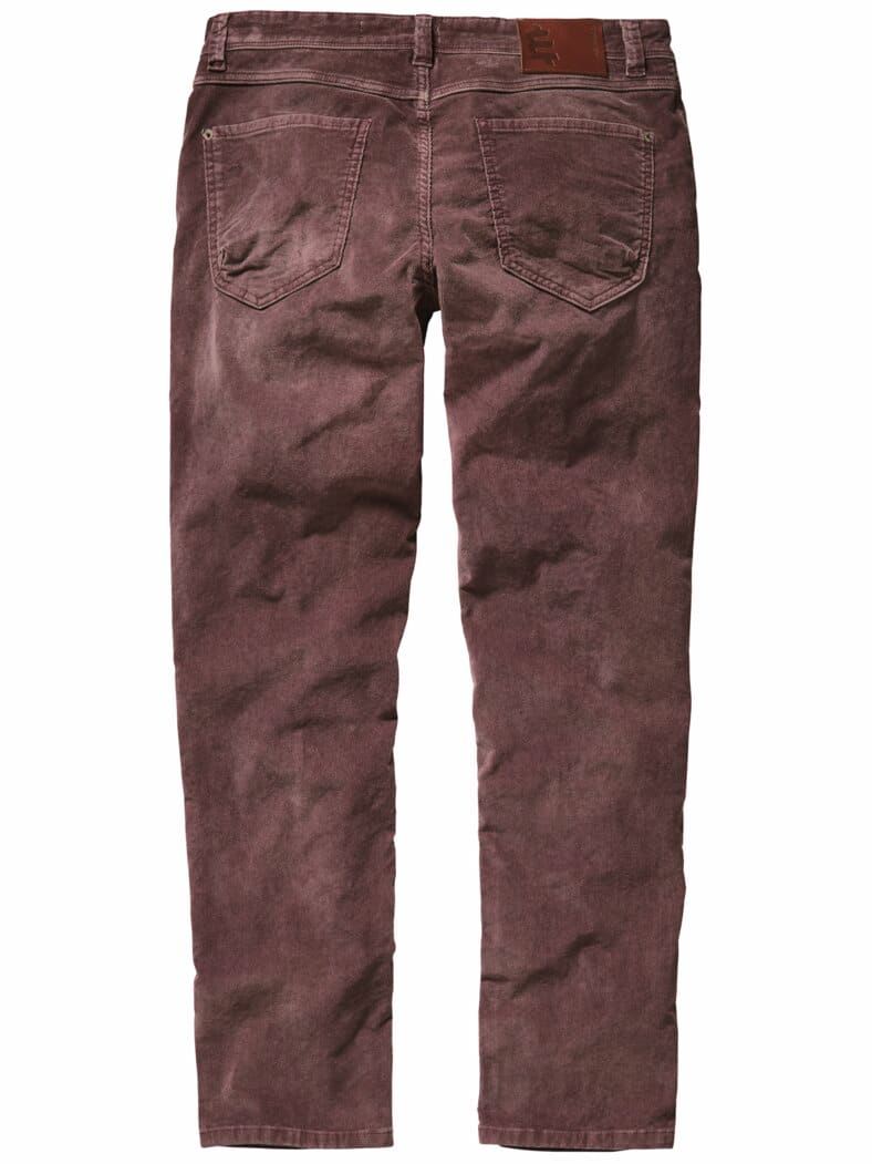 Solidarische Cordjeans pflaume