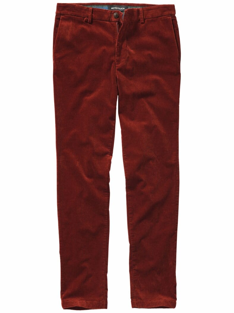 Charmante Cord-Chino kupferbraun