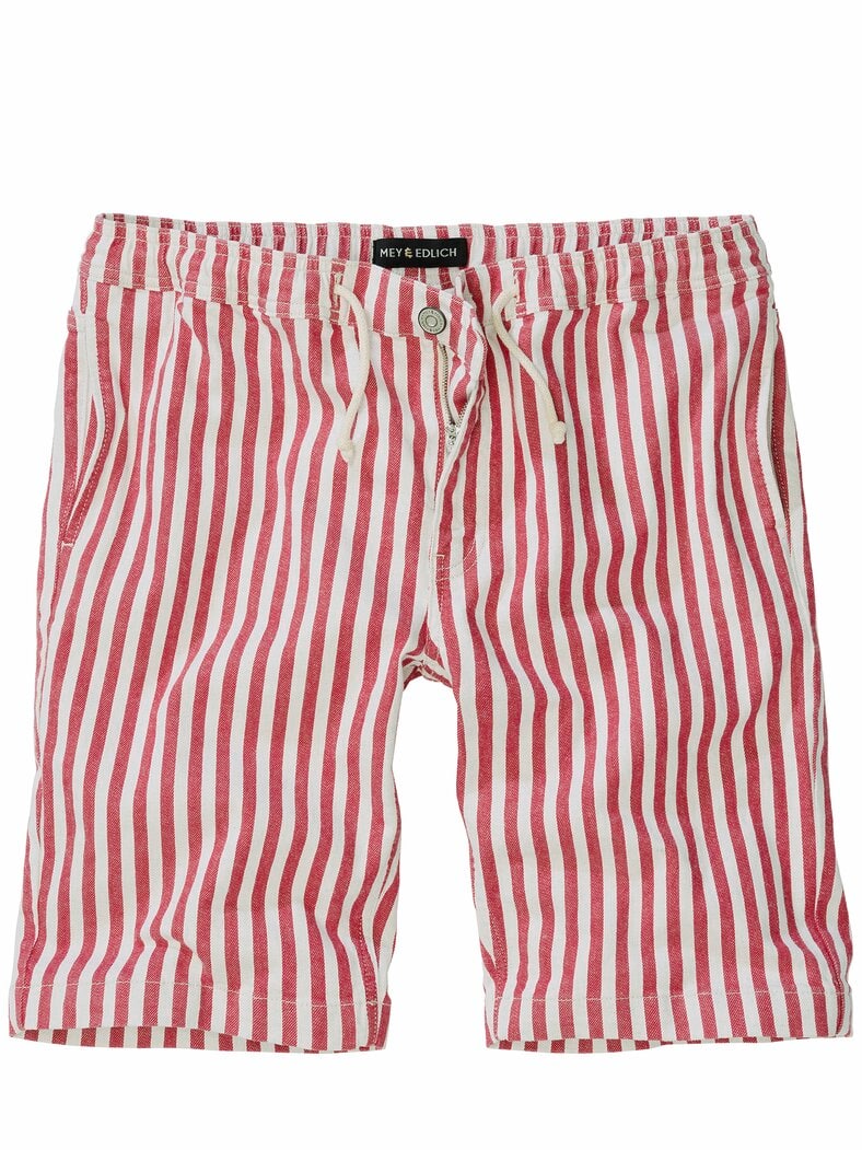 Sehenswert-Shorts merlot-streifen