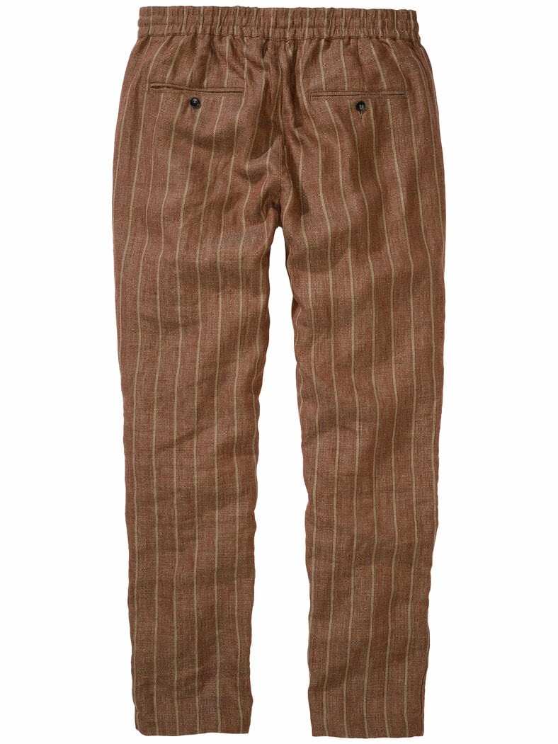 Seebrise-Leinenhose bordeaux