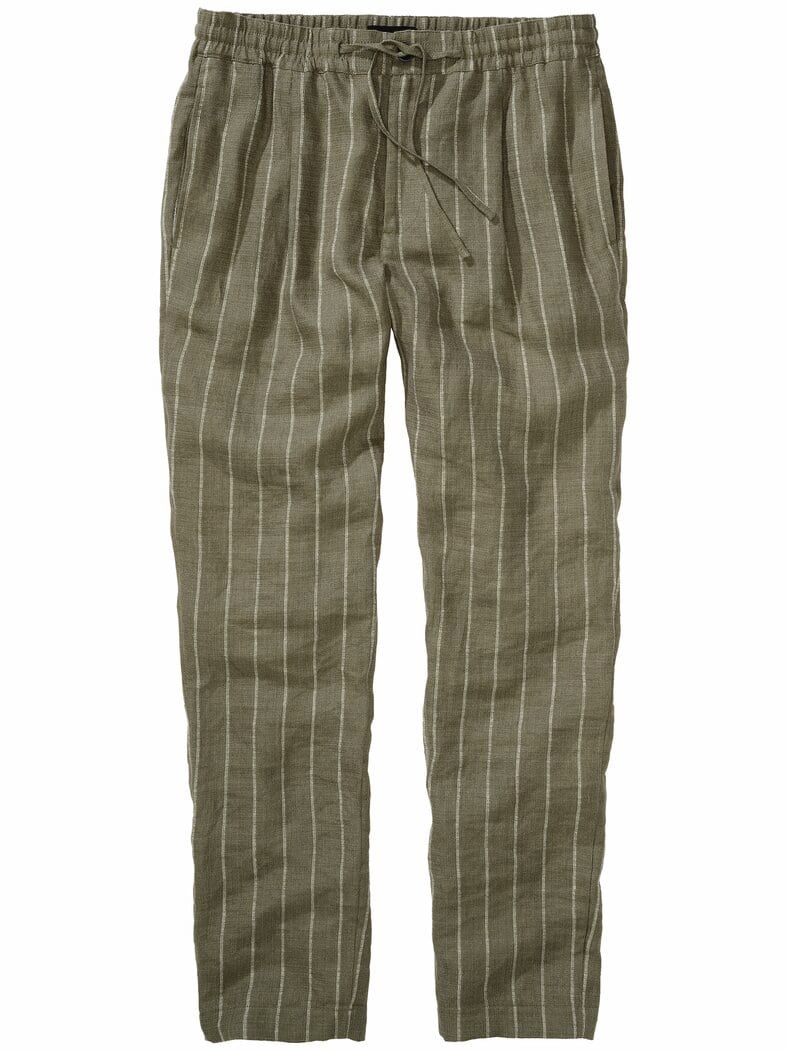 Seebrise-Leinenhose olive
