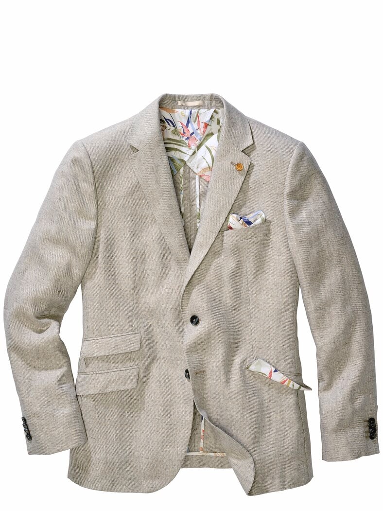 Toskana-Leinenanzugsakko toskana-grau