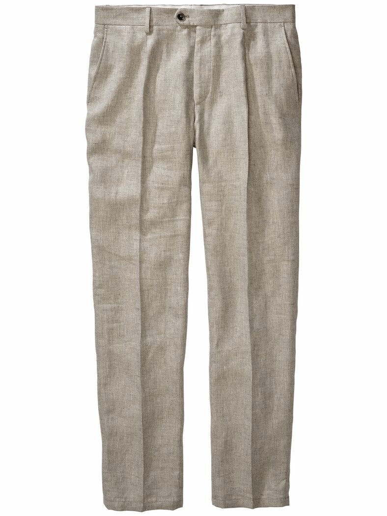 Toskana-Leinenanzughose toskana-grau