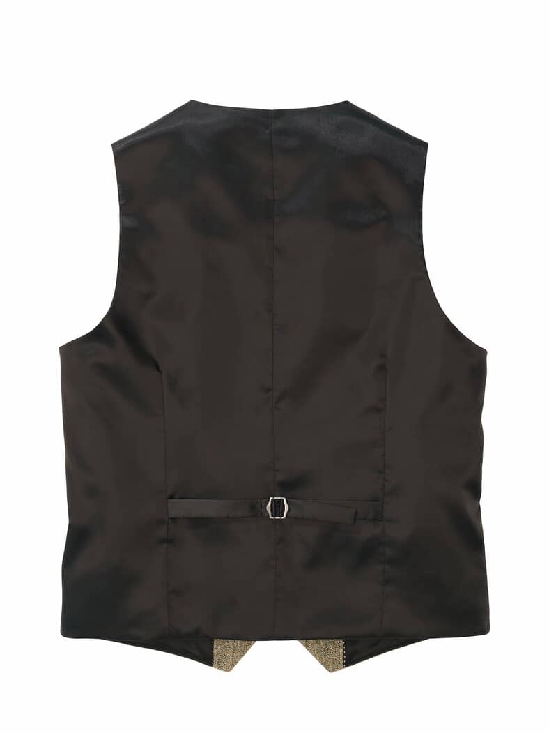 Pointillismus-Anzugweste rotisseursenf