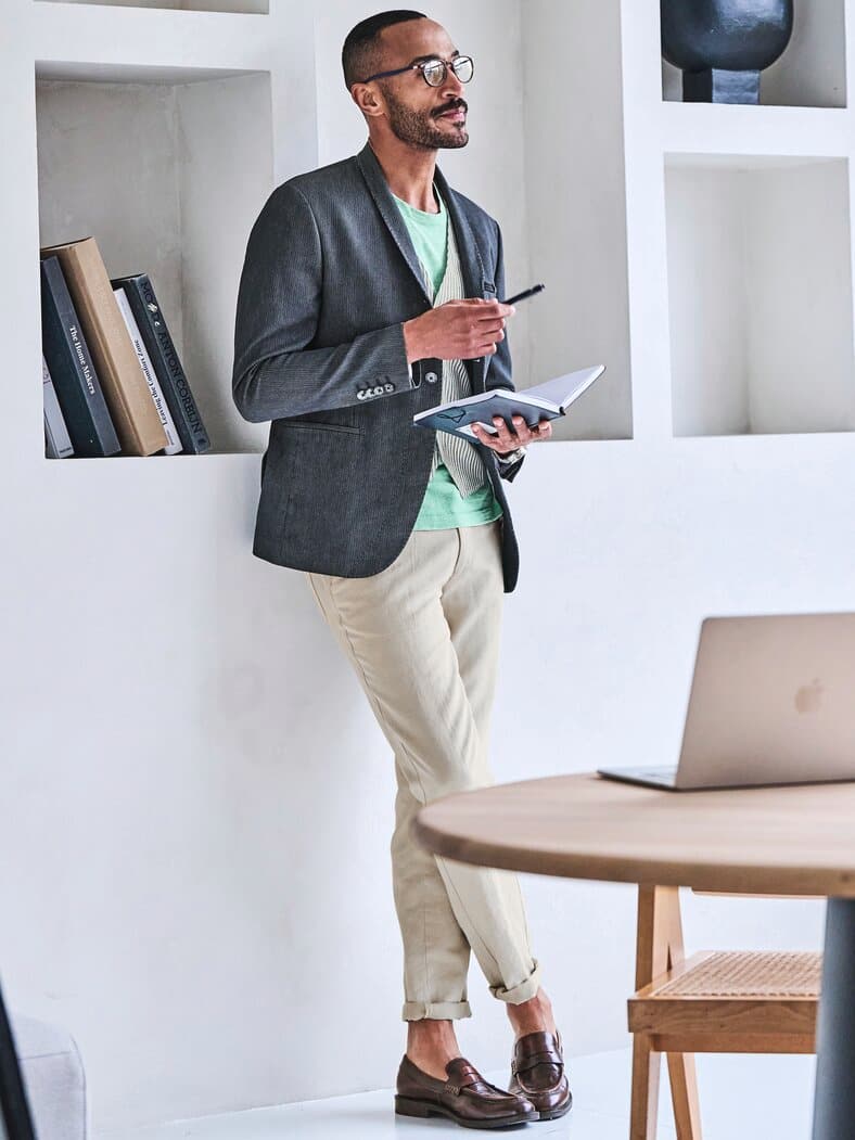 Illusionisten-Anzugsakko indigo