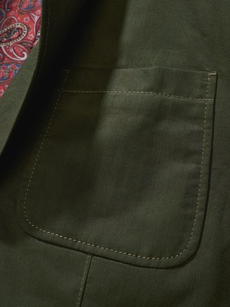 Stadtpfad-Sakko moosgrün