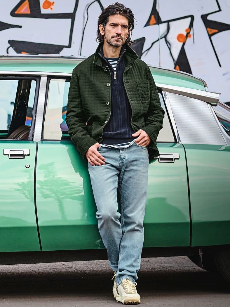 Veste de Travail tannengrün