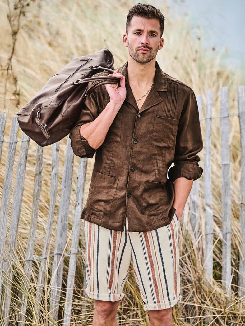 Riviera-Strato-Shorts terracotta/sand