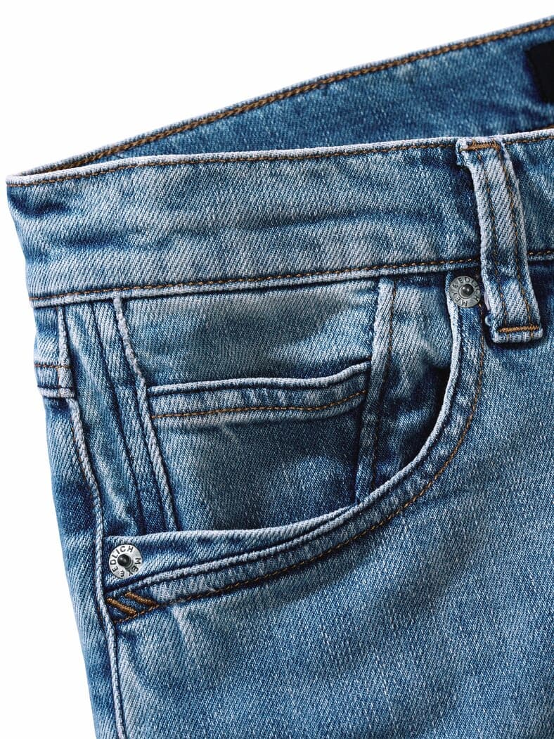 Extrafach-Denim-Shorts blauquarz