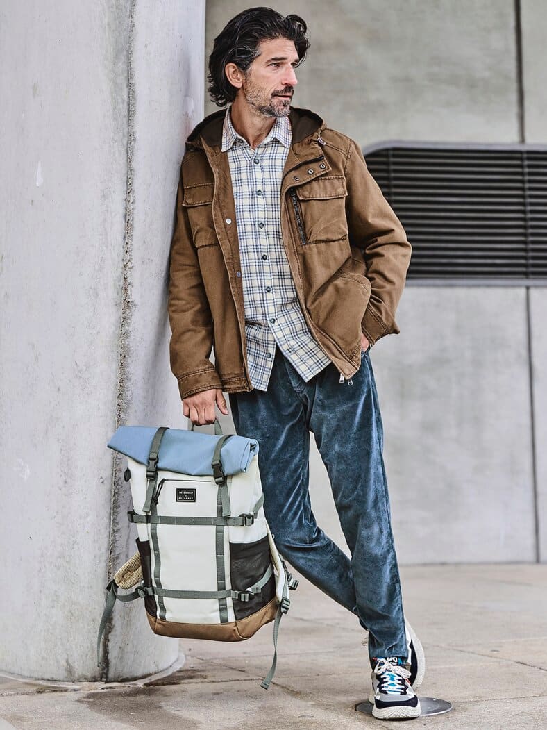Cord-Atelier-Chino tintenblau