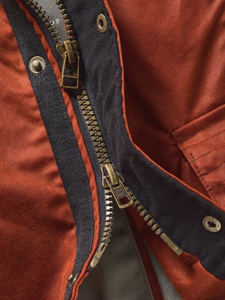 Collab Wax-Fieldjacket Bexley SE ziegelrot
