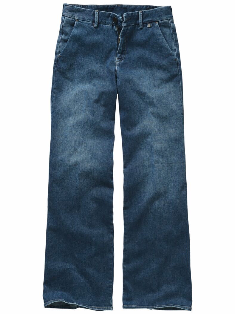 Damen-Denim Lovely Flared medium-denim