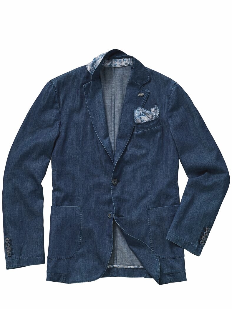 Sommer-Denim-Anzugsakko denim