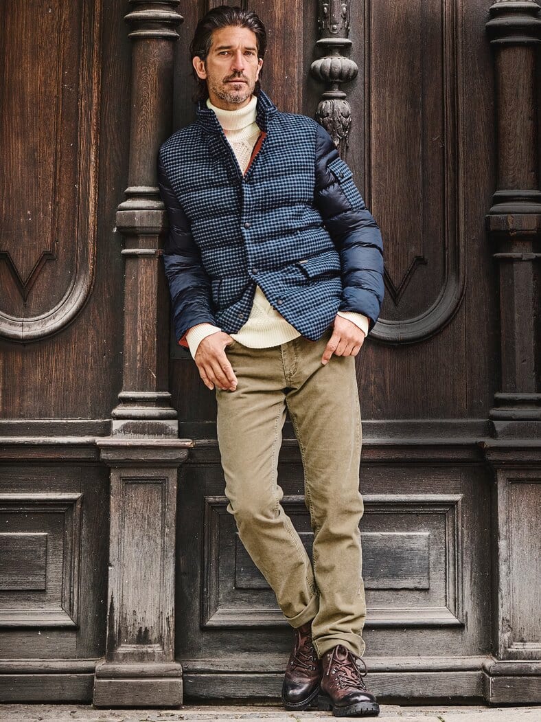 Steppjacke Lustuart bergseeblau