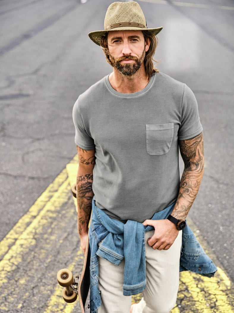 Leinen-Five-Pocket kitt