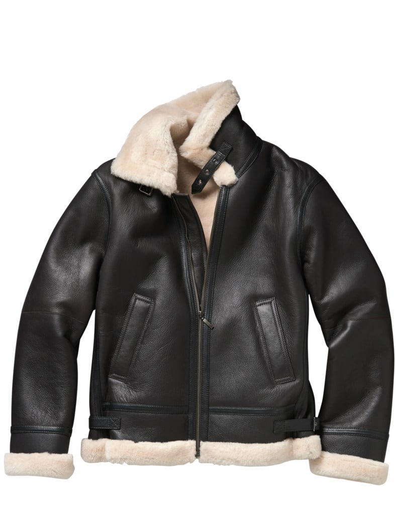 B3 Lammfell-Jacke mokka