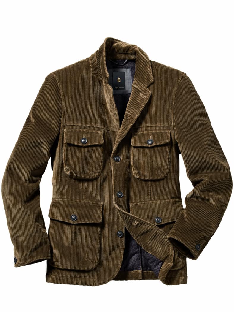 Charakter-Cordjacke schilf
