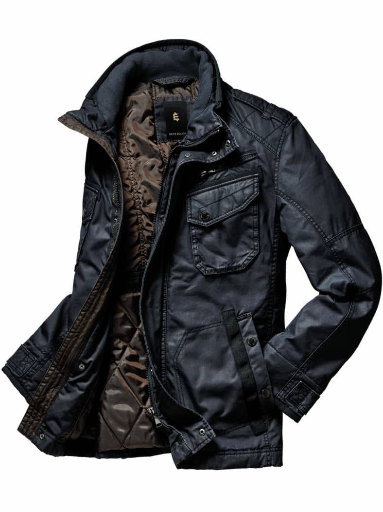 Dry-Wax-Jacke navy