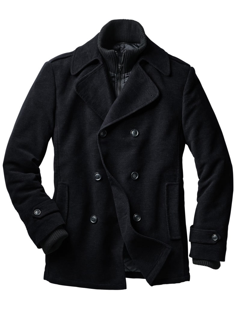 New Pea Coat schwarz