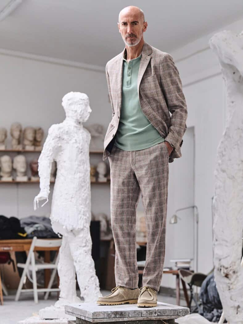 Entertainer-Sakko bunt kariert