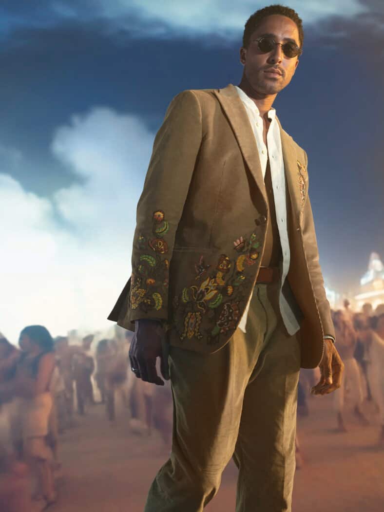 Spot-Light-Anzugsakko ufersand