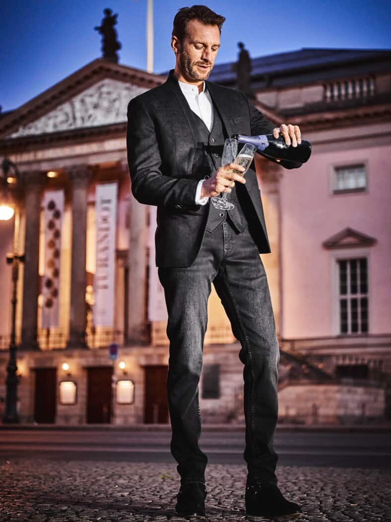 High-Level-Smokingsakko schwarz