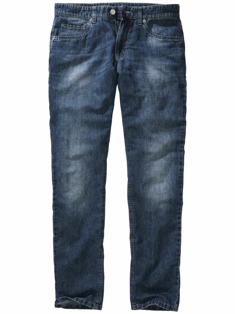 Rooftop-Leinenjeans used blue
