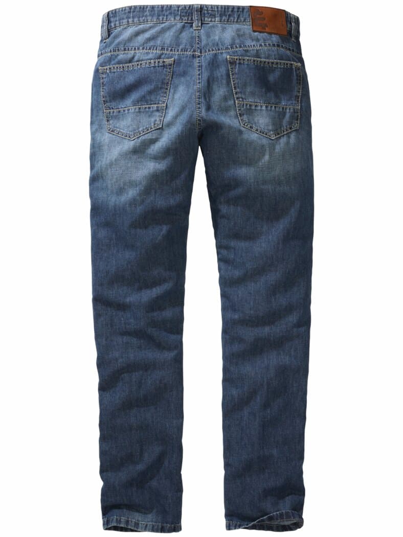 Rooftop-Leinenjeans used blue