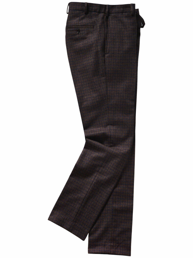 Gangstercharme-Anzughose Karo birminghambraun