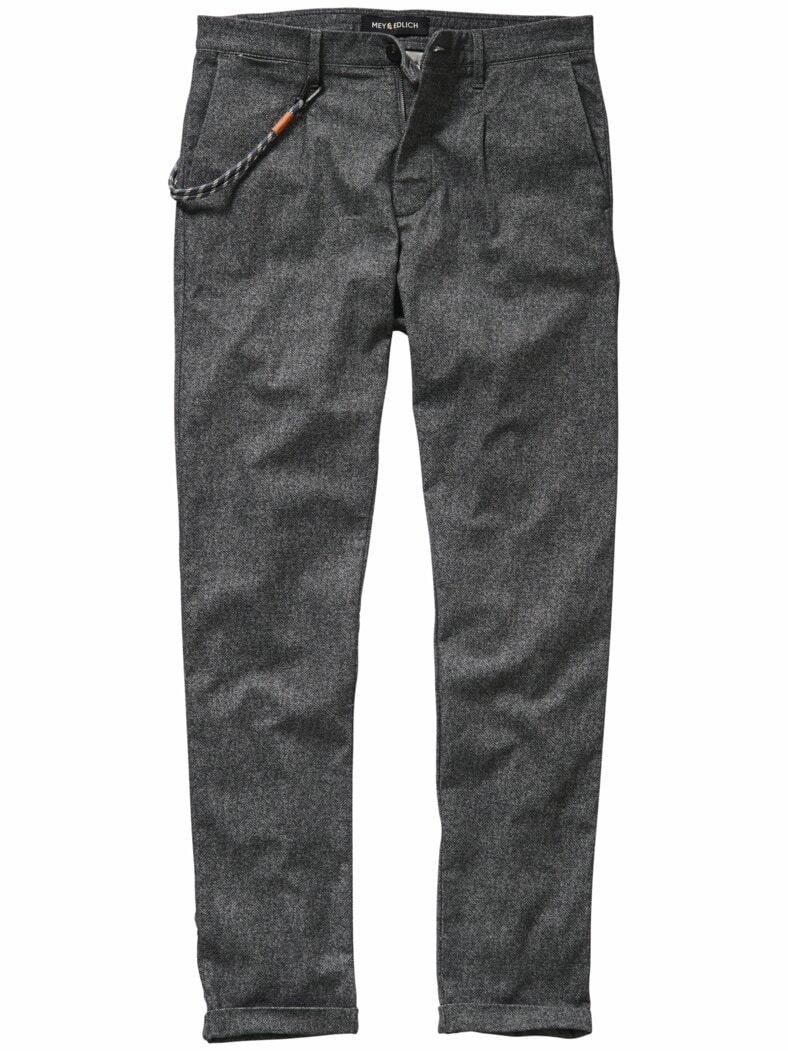Brot & Spiele-Hose Fischgrät grau
