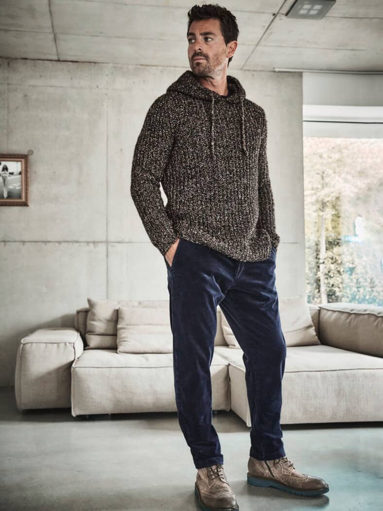 Geschichten-Cordchino dunkelblau