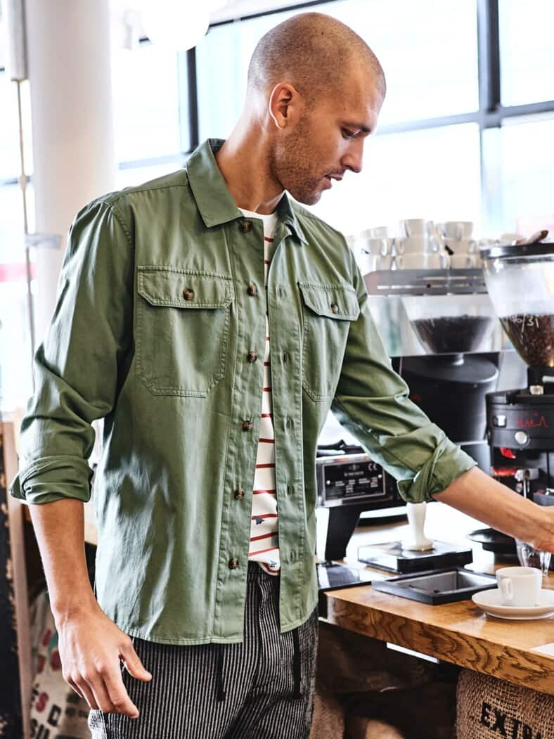 In-Aktion-Hose Streifen asche