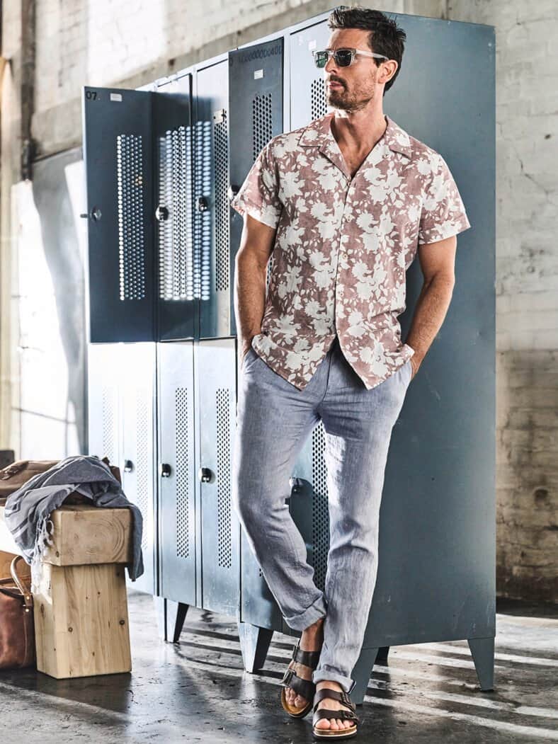 Hitzesieger-Leinenhose vintage blue