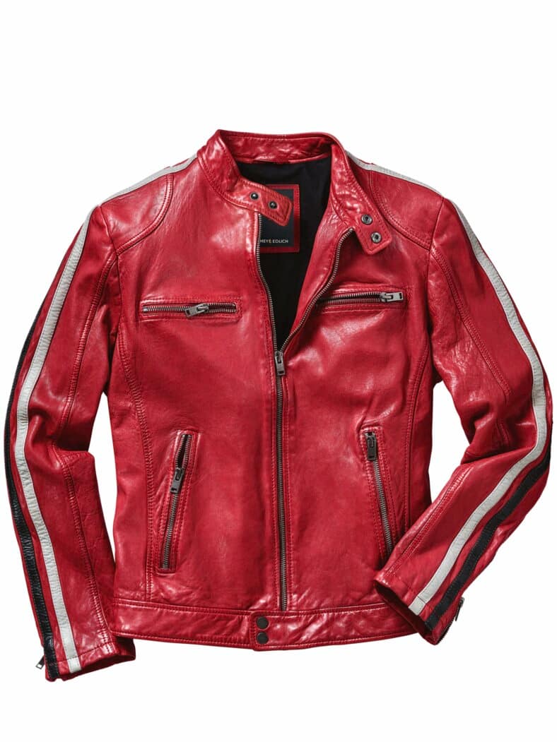 Scuderia-Lederjacke rosso corsa