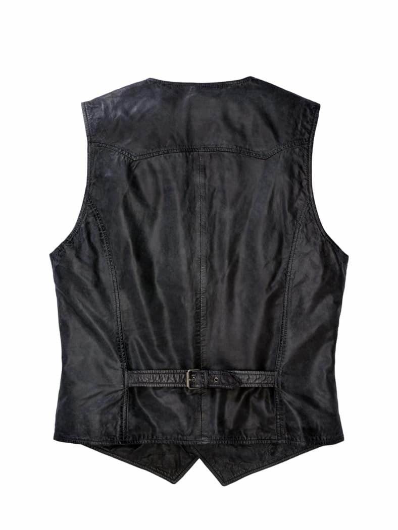 Easy Rider Lederweste asphaltgrau