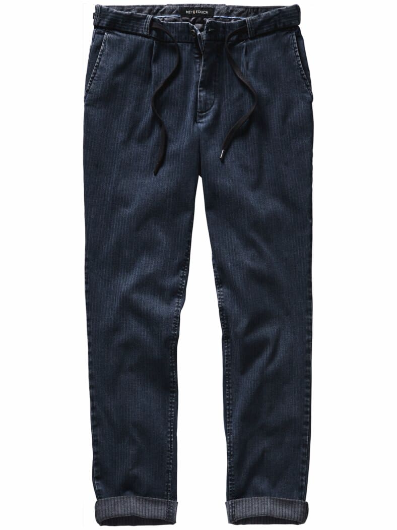 Extraausgabe-Chino Streifen indigoblau
