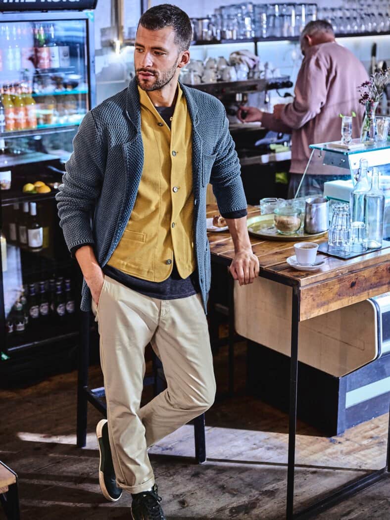 Paspel Anzughose sandstein