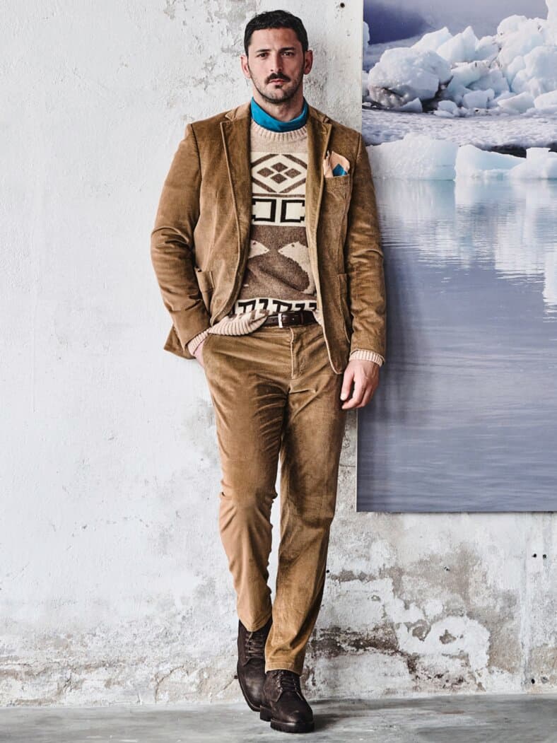 Französische Anzughose sandstein