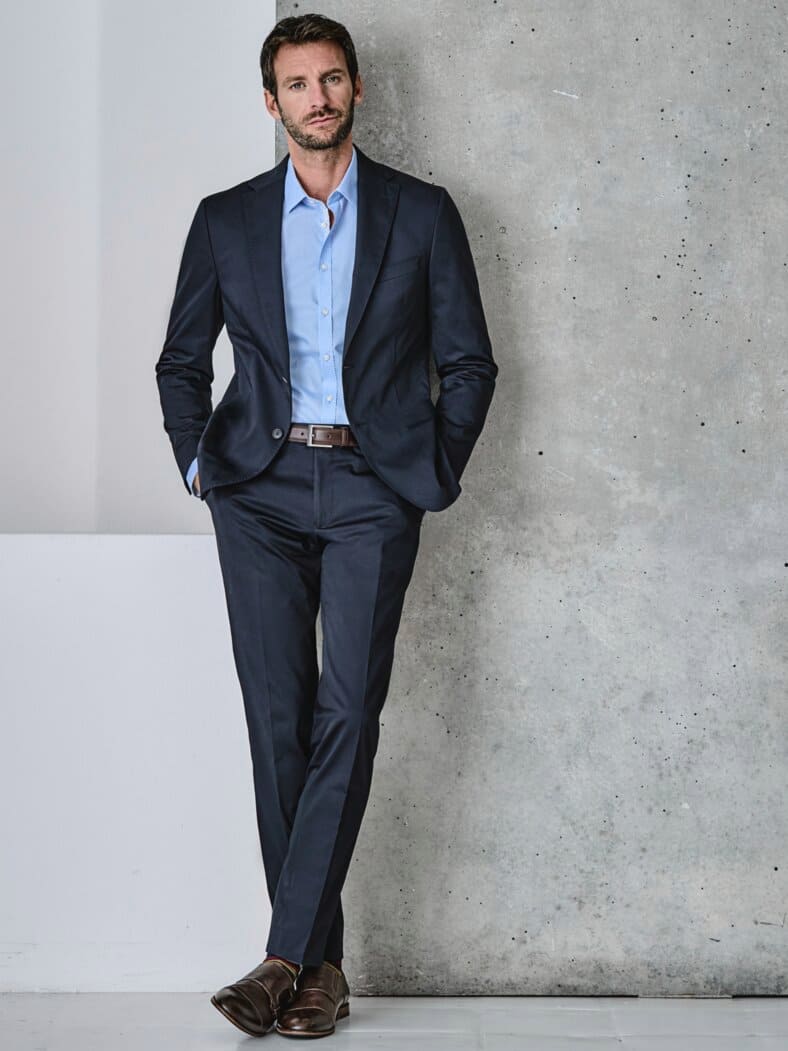 Gentleman-Anzugsakko tiefblau