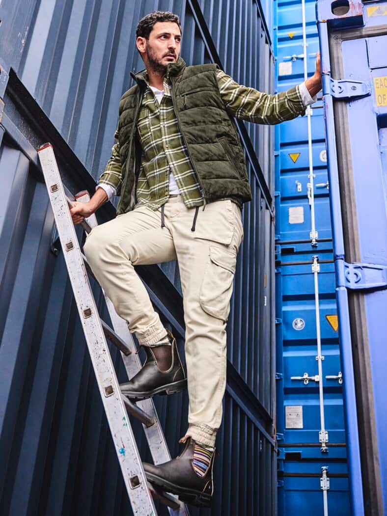 Fusion-Lederweste flaschengrün