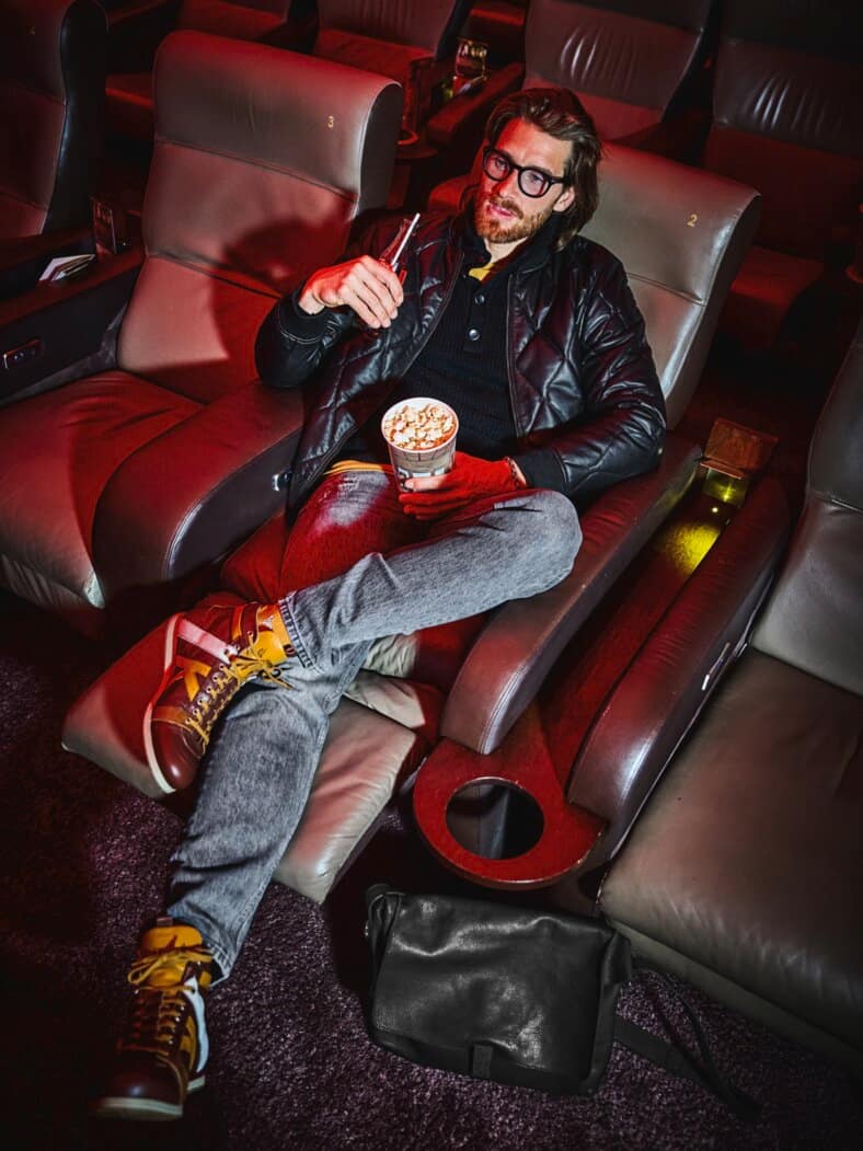 Understatement-Lederjacke schwarz