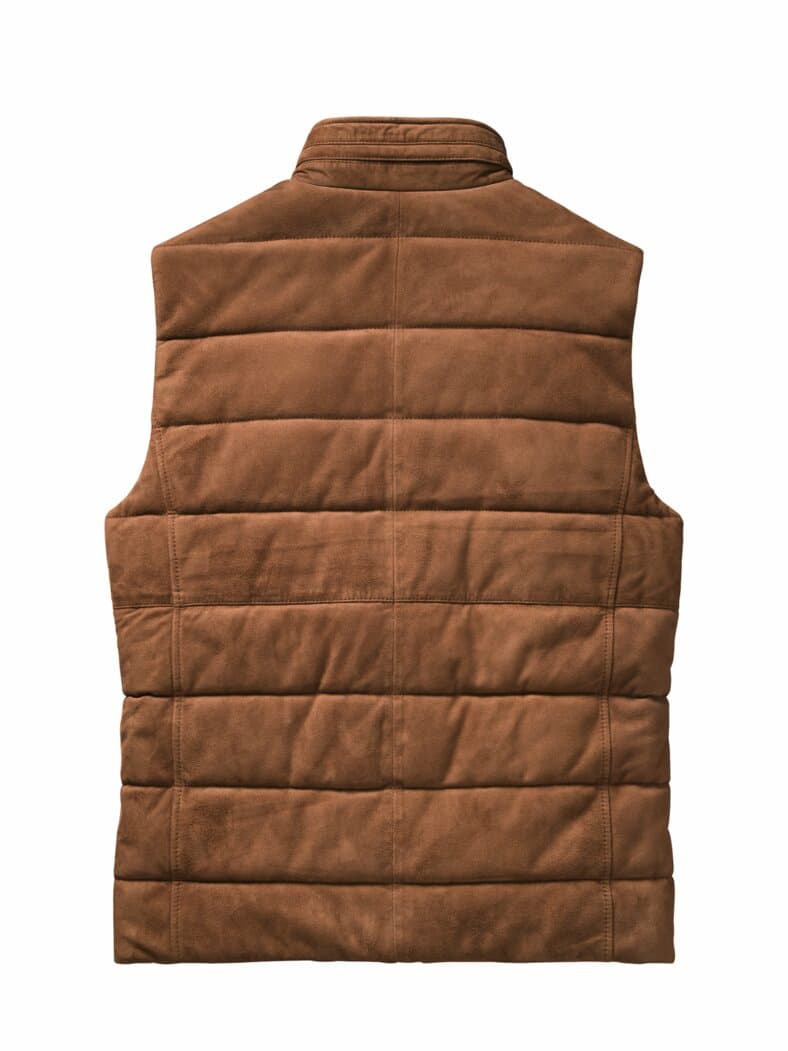 Fusion-Lederweste sienna