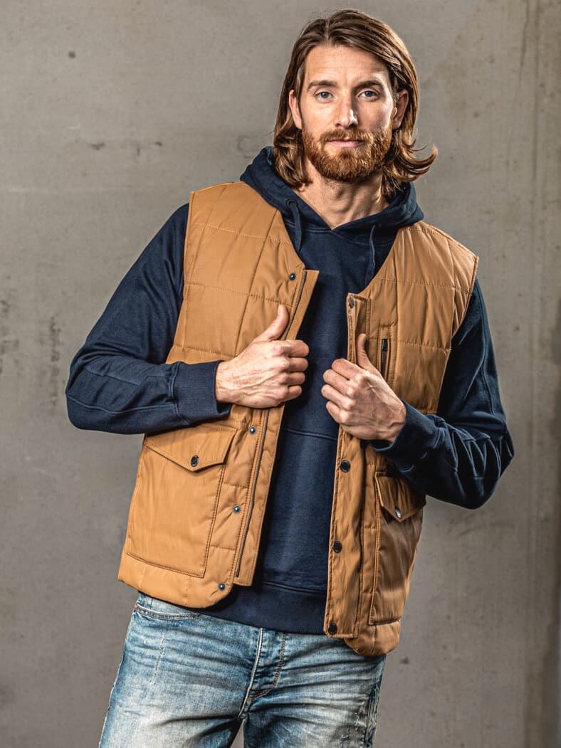 Drunter & Drüber-Weste camel